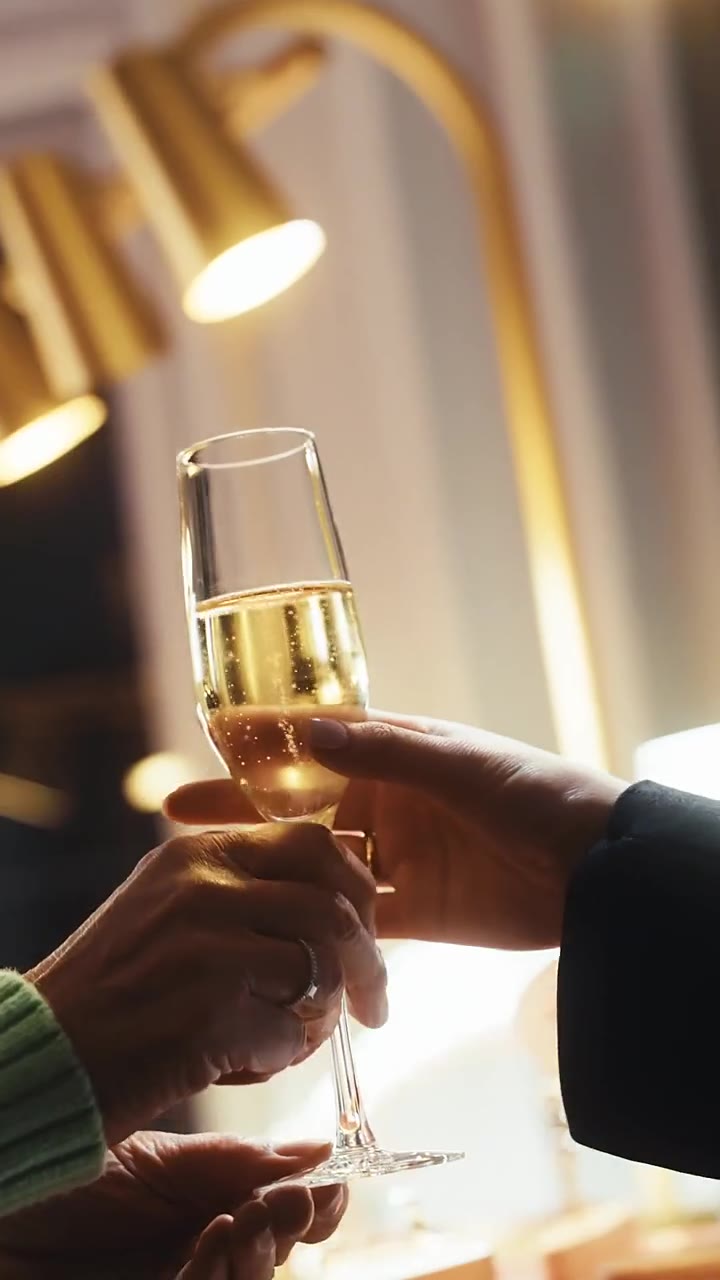 Deux invitées trinquent lors du cocktail Pomellato à la boutique Walthert